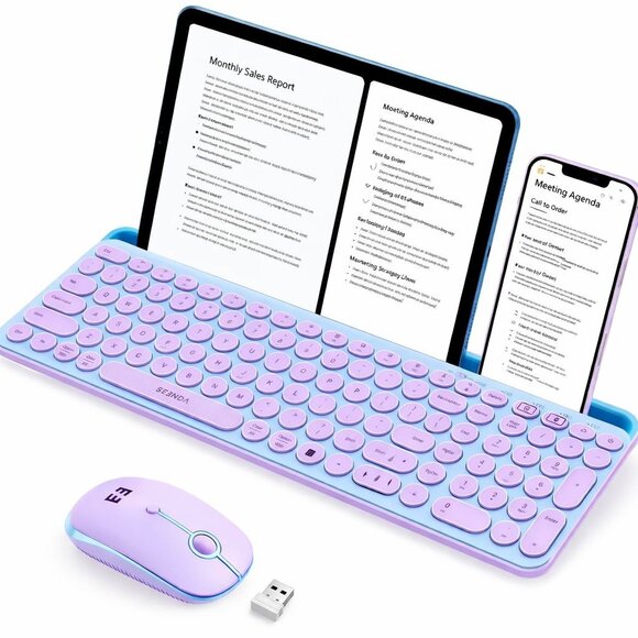 Other - Dual Connection Bluetooth USB Keyboard Mouse Combo for iPad Tablet Laptop PC